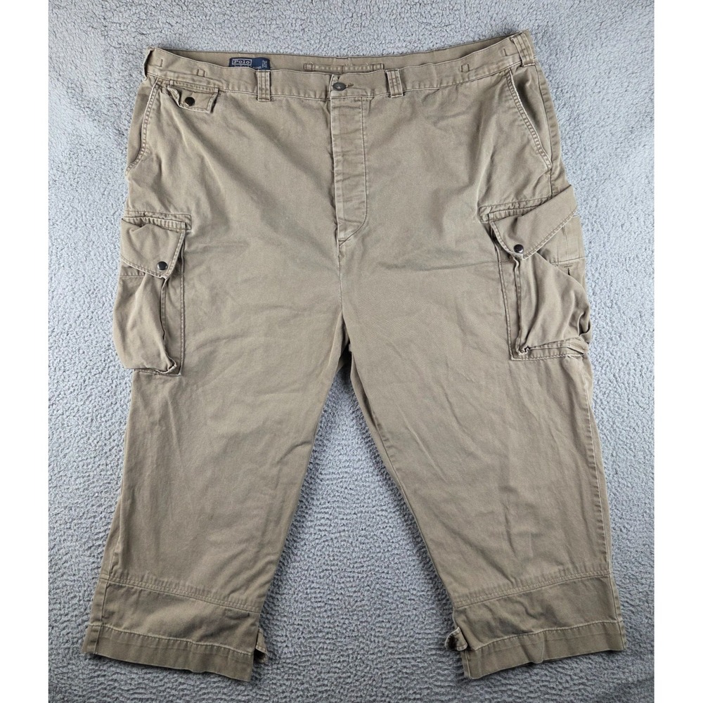 VTG Polo Ralph Lauren Paratrooper Military Pilot Cargo Pants Khaki 50x30 (49x24)